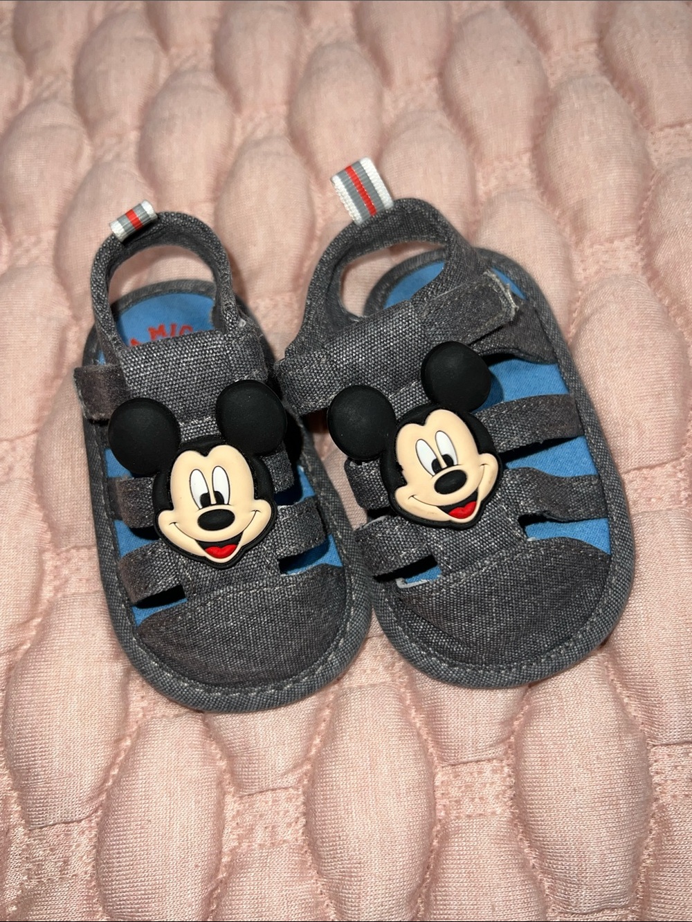 disney baby blue jean sandals